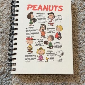 Graphique De France Peanuts Spiral Notebook - Cream and Red